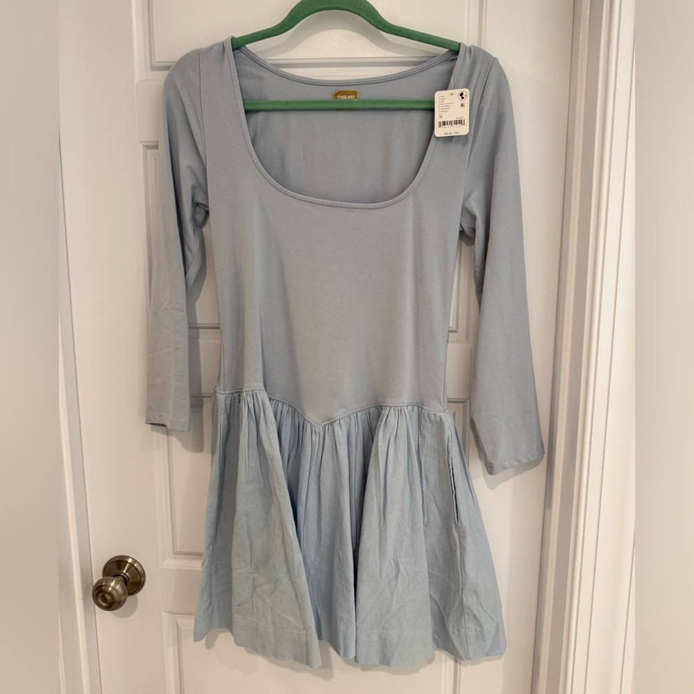 Free People Drop Waist Mini Dress